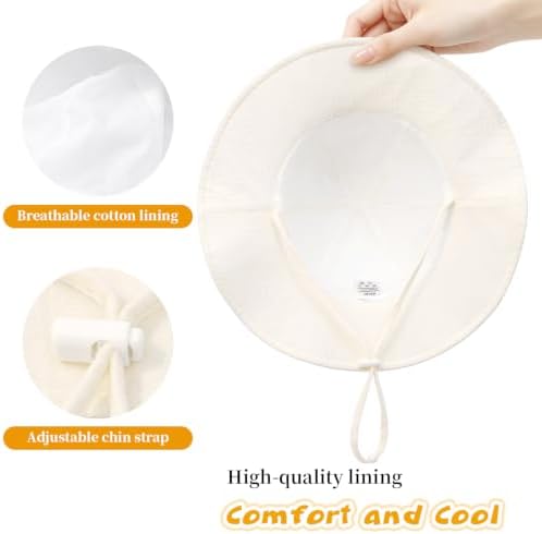 Baby Sun Hat Infant Toddler Girl Kids Sun Protection Beach Bucket Hats - Image 6