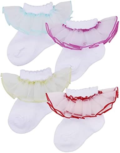 PrinceSasa Little Baby Girl Princess Lace Ruffles Socks Set by PrinceSasa