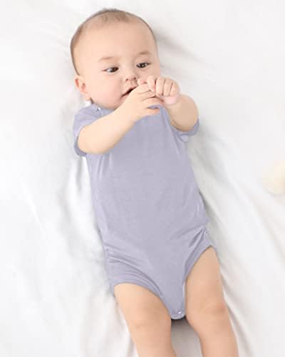 Kids Rayon of Bamboo Pajamas Set Short Sleeve Button Shorts Ages 0-24 - Image 6