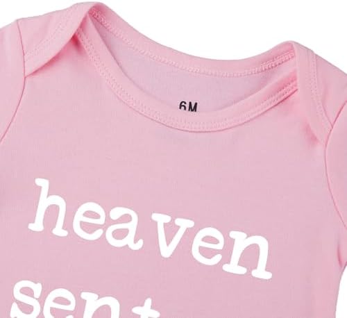 Heaven Sent Baby Bodysuit Religious Pregnancy Announcement Baby Romper Unisex - Image 4