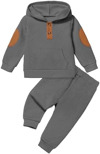 Oranchids Toddler Baby Boy Clothes Long Sleeve Hoodie Sweatshirt Tops and Pants by Oranchids
