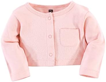 Hudson Baby Infant and Toddler Girls Cotton Dress and Cardigan Set - Image 4
