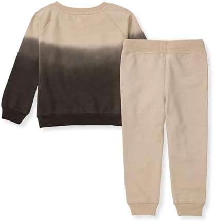 Burt's Bees Baby Boys Shirt and Pant Set, Long Sleeve Top & Bottom Outfit Bundle - Image 2