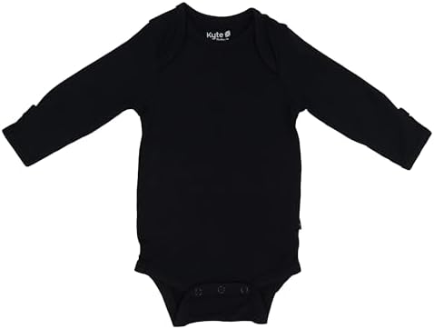 KYTE BABY Soft Bamboo from Rayon Long Sleeve Unisex Bodysuit, 0-24 Months by KYTEBABY