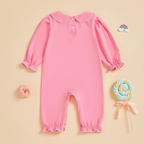 Baby Coming Home Outfit Boy Girl Plain Long Sleeve Romper Jumpsuit - Image 3