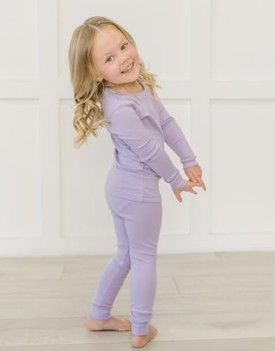 moimoln Cotton Modal Baby Toddler Pajamas Check Solid Leopard 6M-8Y - Image 4