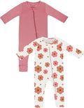 Jimonda Baby Romper Boys Girls Bamboo Pajamas 2-Way Zipper Footless Unisex Long by JimondaBaby