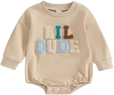VISGOGO Newborn Infant Baby Boy Oversized Romper Sweater Bodysuits Coming Home by VISGOGO