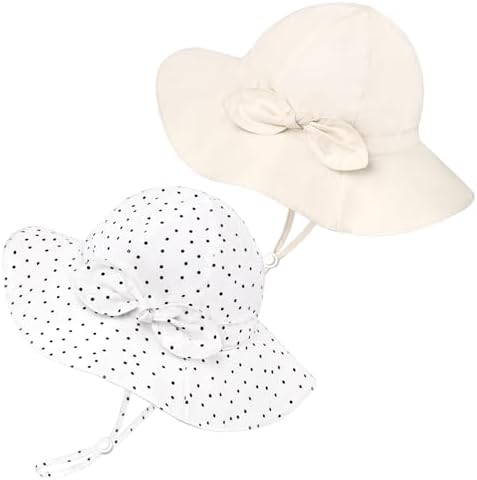 Baby Girl Sun Hat Kids Summer Beach Wide Brim Hats Toddler Bucket Hat by Weradau
