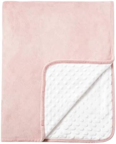 CREVENT Minky Baby Blanket for Girls Boys, Soft Plush Receiving Blanket for - Image 2