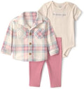 Carter's Baby Girls' 3-piece Bodysuit Pant Sets by Carters