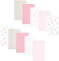Luvable Friends Hudson Baby Flannel Burp Cloths 10pk, Sweet Honeycomb Pink by Luvable+Friends