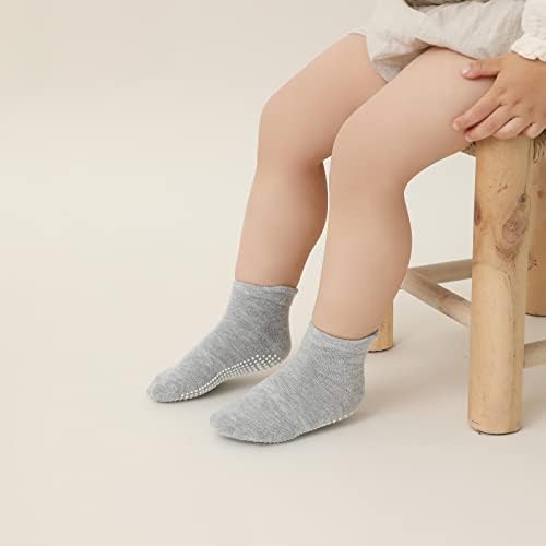 Aroveea Toddler Socks Non Slip Grip Ankle Baby 12 Pack - Image 2