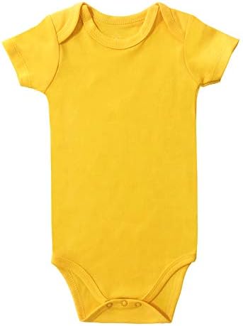 ROMPERINBOX Unisex Baby Onsies Solid Baby Bodysuit Romper Blank by RomperinBox