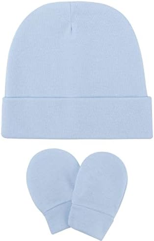Newborn Baby Hats and Mittens Set Infant Beanie Cap Toddler Gloves Newborn - Image 5