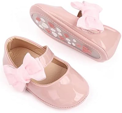 Meckior Infant Baby Girls Soft Sole Bowknot Princess Wedding Dress Mary Jane by Meckior