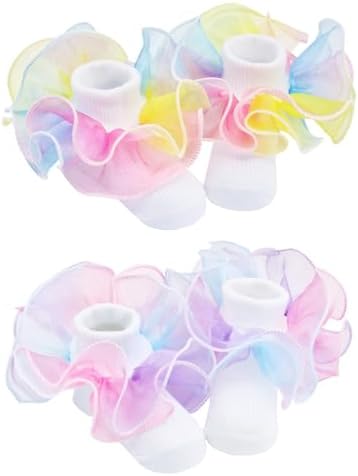 PrinceSasa Little Baby Girl Princess Lace Ruffles Socks Set - Image 3