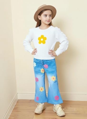Renotemy Toddler Baby Girl Clothes Fall Winter Outfits Gifts 12Months-5T - Image 2