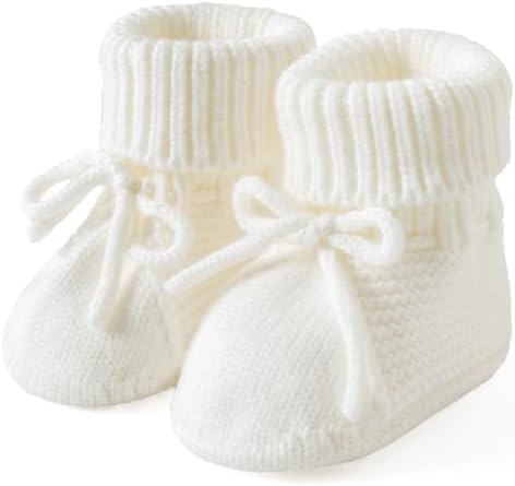 Jastore Baby Booties Newborn First Walkers Cozy Shoes Warm Knit Soft Booties - Image 4