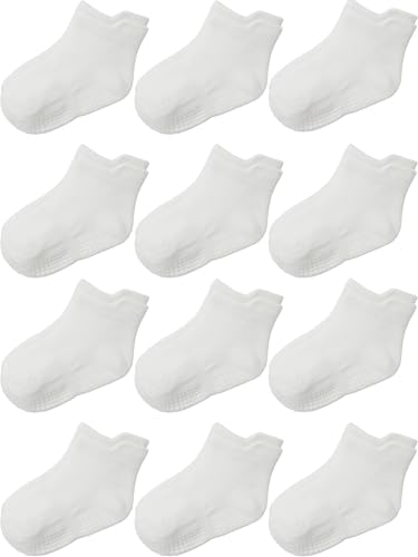 Aroveea Toddler Socks Non Slip Grip Ankle Baby 12 Pack by Aroveea
