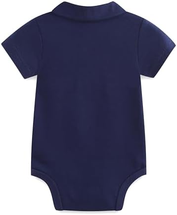 Baby Girl Collared Onsie Polo Bodysuit Boy Cotton Romper Short Sleeve 0~24M - Image 2
