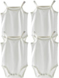Girls Spaghetti Strap Bodysuit Sleeveless Tank Top Cotton One-Pieces Pack of by Blueleyu