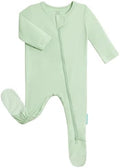 PurComfy Bamboo Viscose Baby Zipper Footie Pajamas, 0-3-6-9-18-24 Months | Ideal by PurComfy