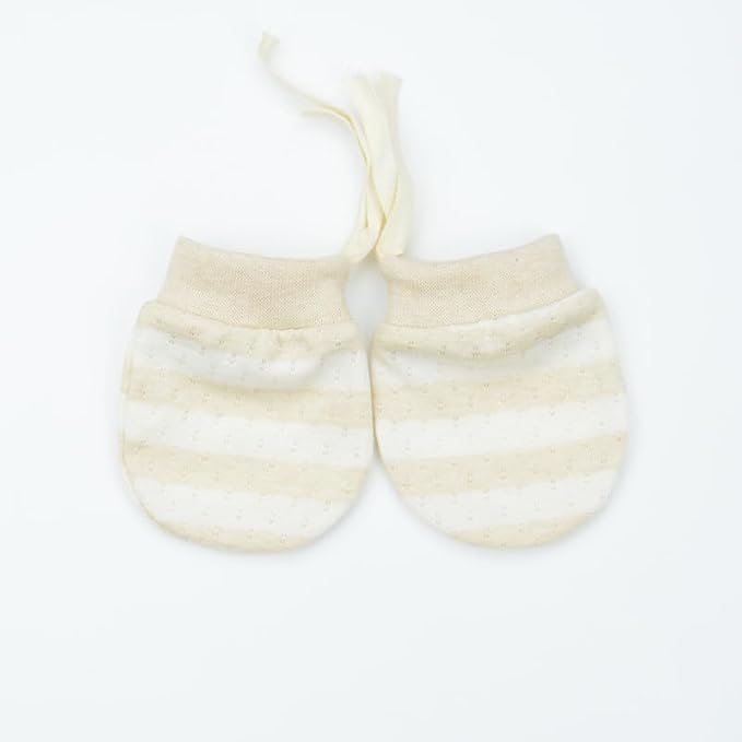 Cute Boys Girls Cotton No Scratch Gloves Drawstring Adjustable Mittens - Image 4