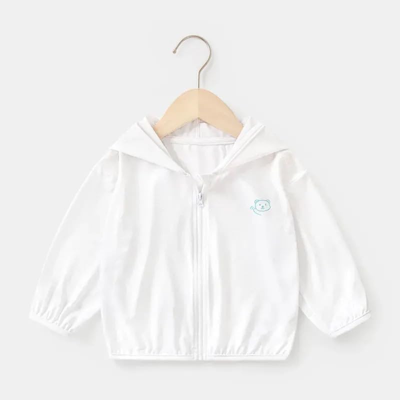 Toddlers-Baby Sun-Jacket UV-Protection-Hoodie Long-Sleeve Zip - Image 4