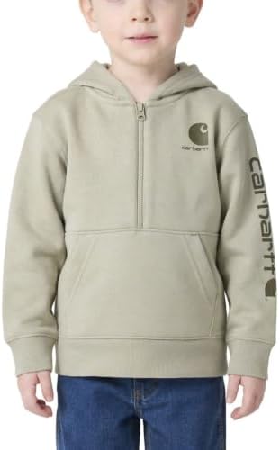 Carhartt Kid's CA6873 Half-Zip Logo Sweatshirt by Carhartt