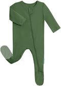 PurComfy Bamboo Viscose Baby Zipper Footie Pajamas, 0-3-6-9-18-24 Months | Ideal by PurComfy