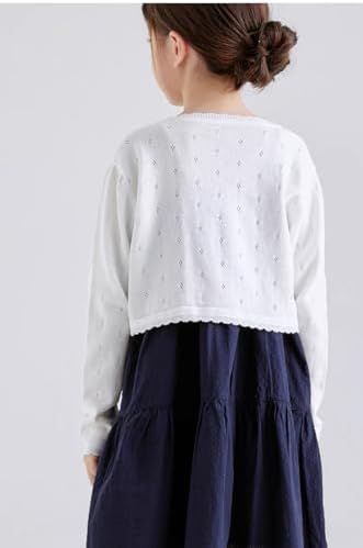 Toddler Girls Cardigan Sweater Bolero Shrug Baby Kids Long Sleeve Cropped Dress - Image 6