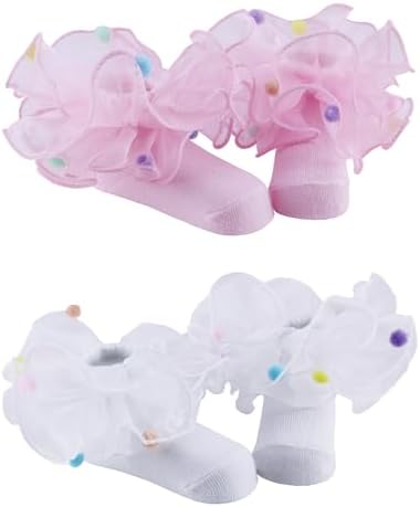 PrinceSasa Little Baby Girl Princess Lace Ruffles Socks Set - Image 4