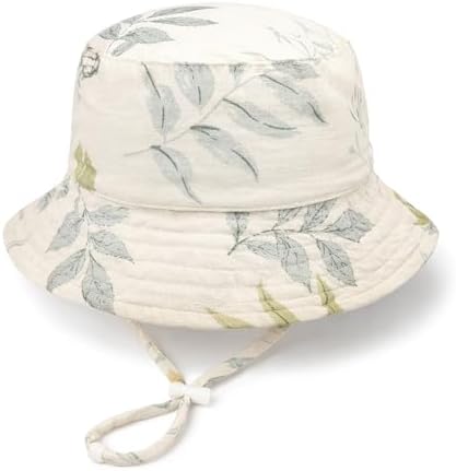 Baby Sun Hat Infant Toddler Summer Cotton Yarn Beach Bucket Hat by DANMY