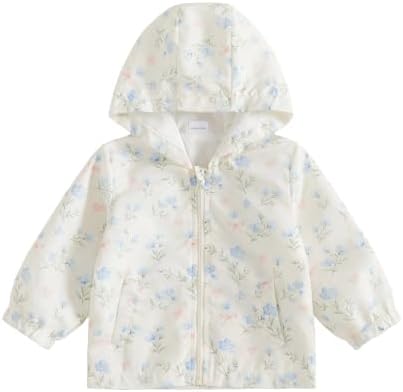 Toddler Baby Girl Windbreaker Jacket Zip Up Hoodie Long Sleeve Sweatshirt by Emmababy