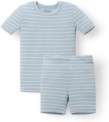 AVAUMA Stripe Pattern Baby Boys Girls Pajama Set Kids Toddler Snug fit Ribbed by AVAUMA