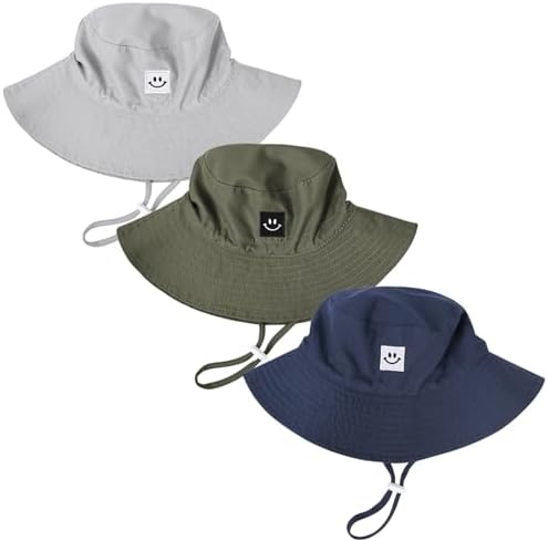 Baby Toddler Sun Hat, Kids Summer UPF 50+ Foldable Beach Bucket Hat by Bucaum