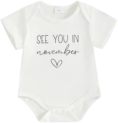 woshilaocai Baby Announcement Bodysuit Pregnancy Reveal by woshilaocai