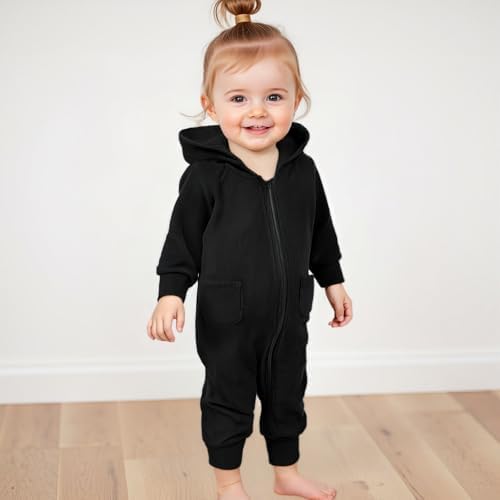 Fall Baby Clothes Newborn Boy Girl Hoodie Romper Long Sleeve Jumpsuit Winter - Image 3