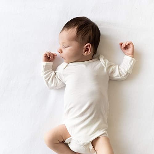 KYTE BABY Soft Bamboo from Rayon Long Sleeve Unisex Bodysuit, 0-24 Months - Image 2