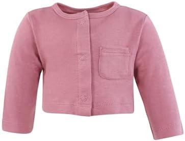 Hudson Baby Infant and Toddler Girls Cotton Dress and Cardigan Set - Image 5