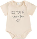 woshilaocai Baby Announcement Bodysuit Pregnancy Reveal by woshilaocai