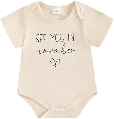 woshilaocai Baby Announcement Bodysuit Pregnancy Reveal by woshilaocai