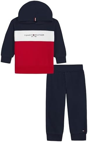 Tommy Hilfiger Baby Boys' 2-piece Fleece Set, Sweatshirt and Jogger Sweatpant by TommyHilfiger