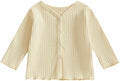 Kids Toddler Girls Lightweight V Neck Cardigan Sweater Long Sleeve Button Down by Dewadbow