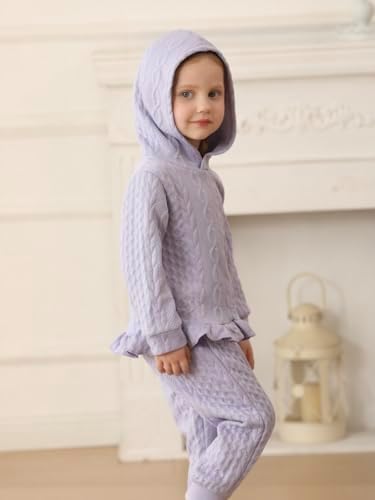 Mioglrie Baby Toddler Girl Clothes Infant Fall Winter Hoodie Solid Outfits - Image 3
