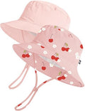 Toddler Bucket Hats UPF 50+ Baby Sun Hat Adjustable Kids Sun Protection Summer by MACOWCF