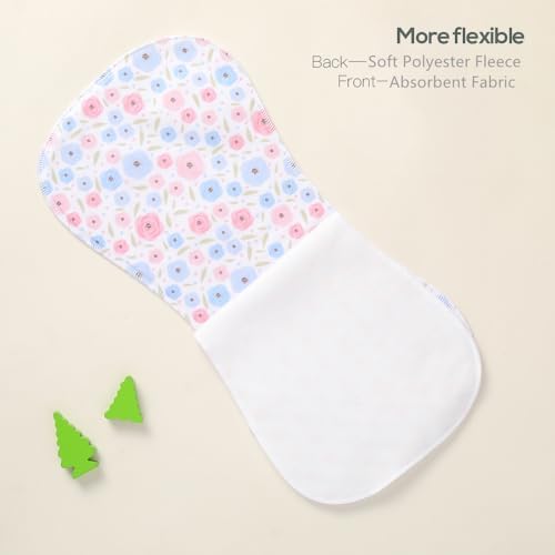 8 Pack Baby Burp Cloths, Unisex - Image 3