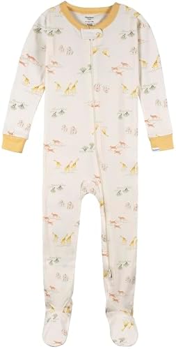 Gerber Baby Boys & Girls 4-Pack Footed Pajamas - Image 4