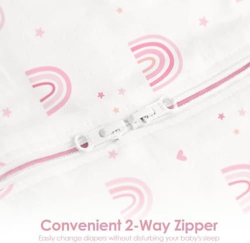 Baby Swaddle 0-2 Months, Cotton Arm-In Zipper Sleep Sack, Wearable Blankets Wrap - Image 4
